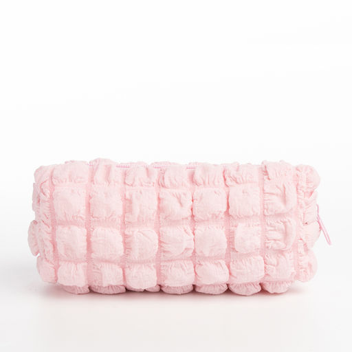 Косметичка на молнии женская, с подкладом, розовая - Simaland фото 3