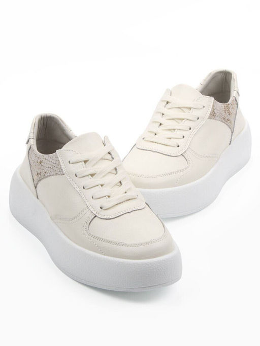 03-C140-2 LT. BEIGE Полуботинки спортивные женские (натуральная кожа)