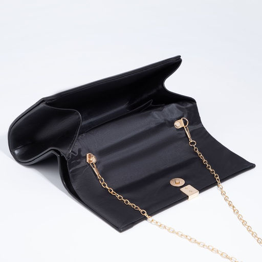 Сумка-клатч на клапане, цвет чёрный - Simaland фото 6