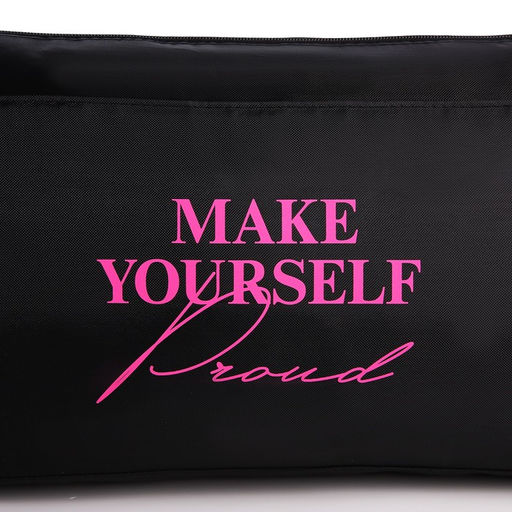 Сумка спортивная Make yourself proud, 40х21х19 см, отдел на молнии, цвет чёрный - Nazamok фото 9