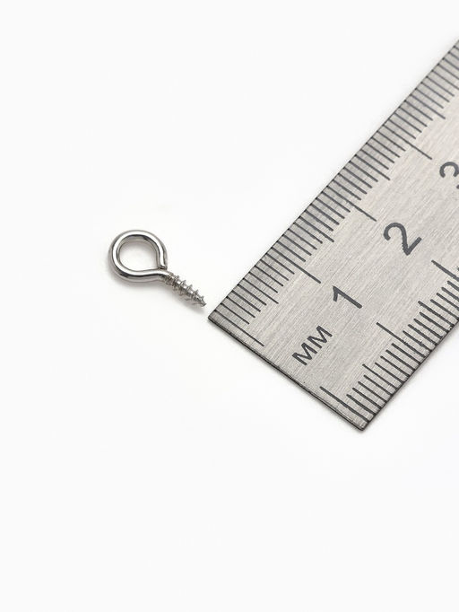 Цена за 2 шт. Штифт винтовой для кулона СМ-936, (набор 10 шт.) 1.4?0.7?0.15 см, цвет серебро