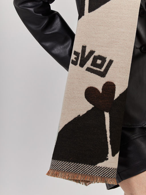 в составе ШЕРСТЬ  и КАШЕМИР Большой, мягкий, теплый  двусторонний палантин - Tantino фото 6