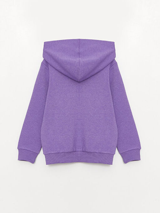 Kap??onlu Basic Uzun Kollu K?z ?ocuk Fermuarl? Sweatshirt - Waikiki фото 2