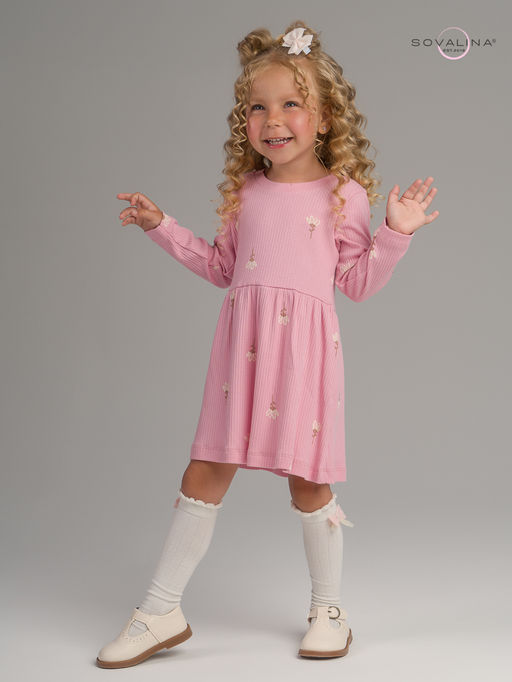 Платье Элла астра на пудре