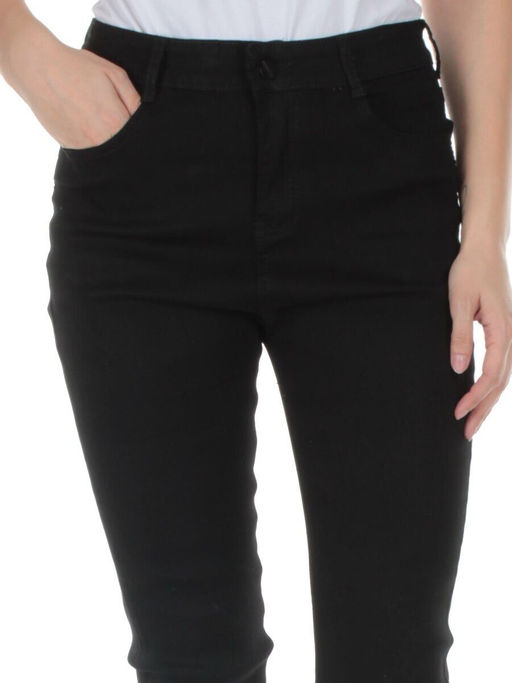M-014 BLACK Джинсы женские плотные