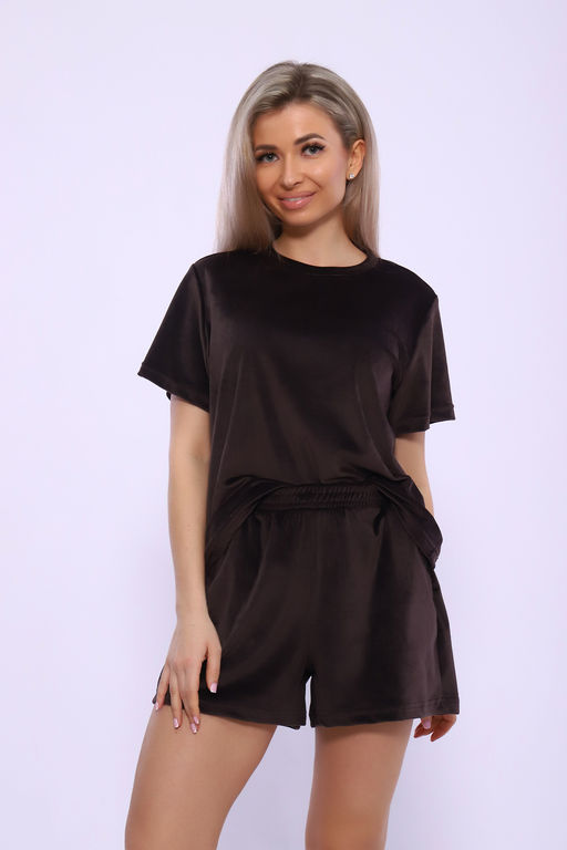 Костюм Натали 71118 футболка и шорты из велюра  фото 10