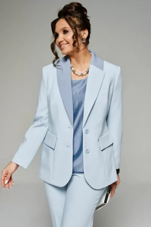 Beautiful&Free 6208 небесно-голубой, Брюки, Блуза, Жакет - Beautiful and free фото 6