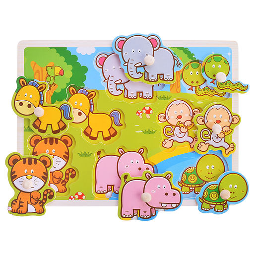 Пазл-вкладыш Животные Африки - Щепочка фото 2