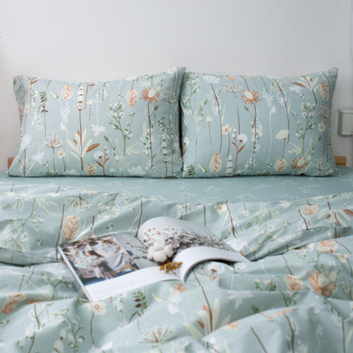 КПБ 2,0 спальный (с простыней на резинке 160х200х25, 2 наволочки 50х70), Ботанический сад ВБ Пододеяльник на молнии 177х217; простыня на резинке 160х200х25, наволочка 50х70 - 2шт. - Традиция фото 12