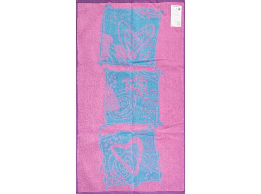 6с103.412ж1 Трио абстракция (розовый9) Полотенце махровое 50х90см