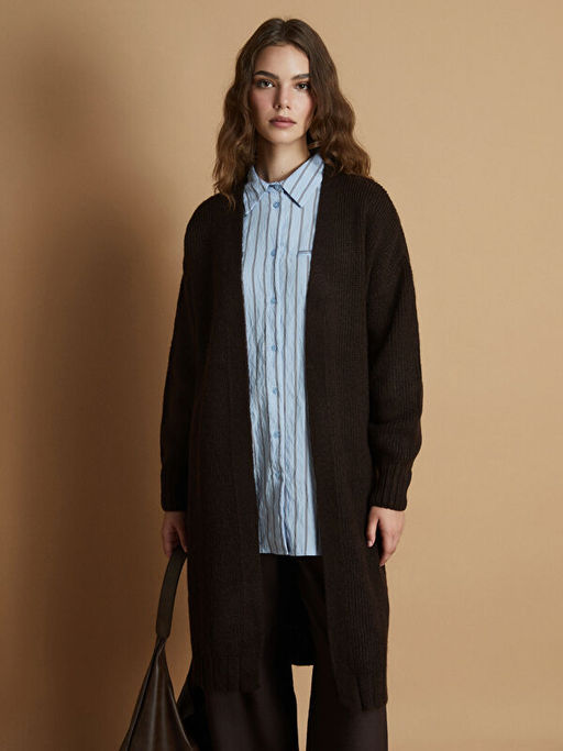 ?al Yaka Oversize Kad?n Triko H?rka