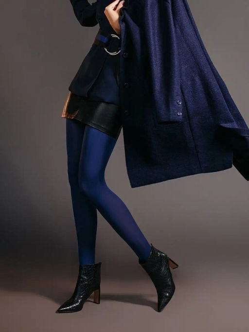 Колготки TEATRO MULTIFIBRA 100 COLOR синий  фото 4