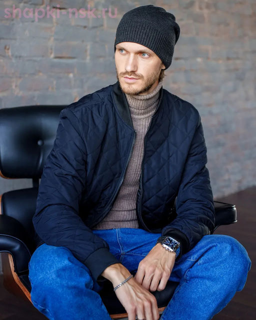 F 490 Шапка мужская (57-59)