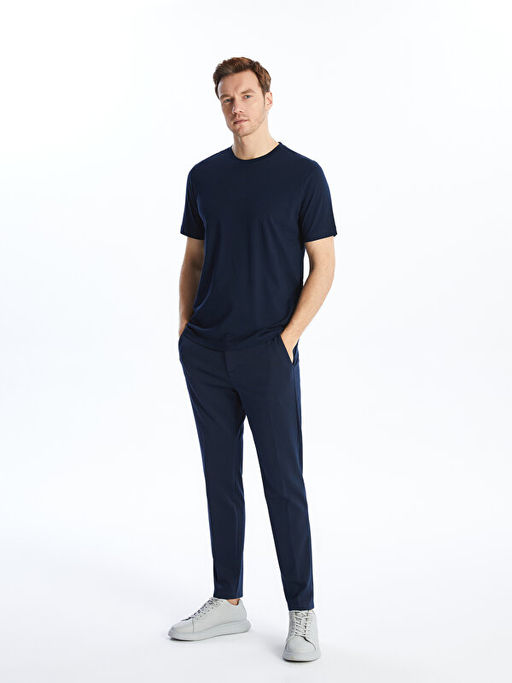 Bisiklet Yaka K?sa Kollu Penye Erkek Ti??rt - Waikiki фото 2