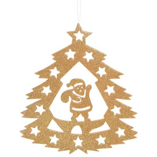Набор из 4шт Украшение новогоднее "Елочка", L17 W20 H2,5 см