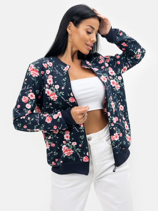 Бомбер женский на молнии - Милана фото 98