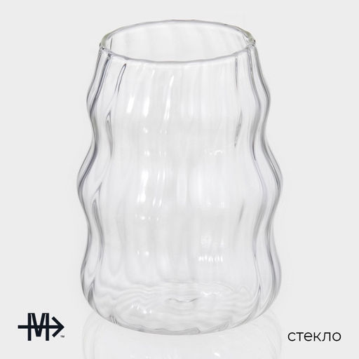 Стаканы Magistro «Леон», 500 мл, 9×12 см, набор 2 шт., стекло, прозрачные