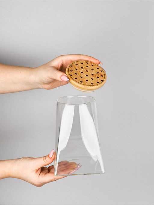 Банка для хранения сыпучих продуктов и круп Сердечки, 950 мл - Дорого внимание фото 5