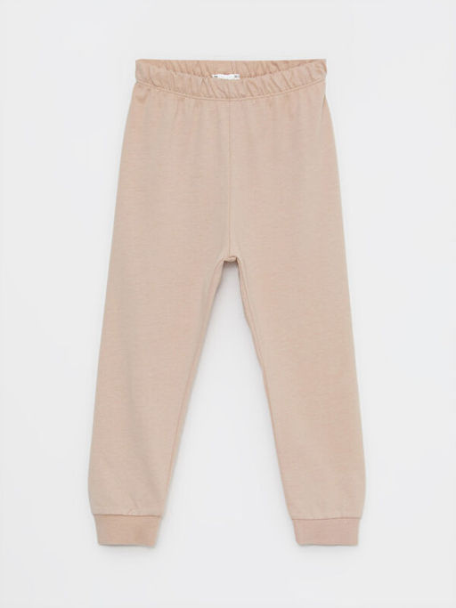 Bisiklet Yaka Uzun Kollu Bask?l? K?z Bebek Pijama Tak?m? - Waikiki фото 3