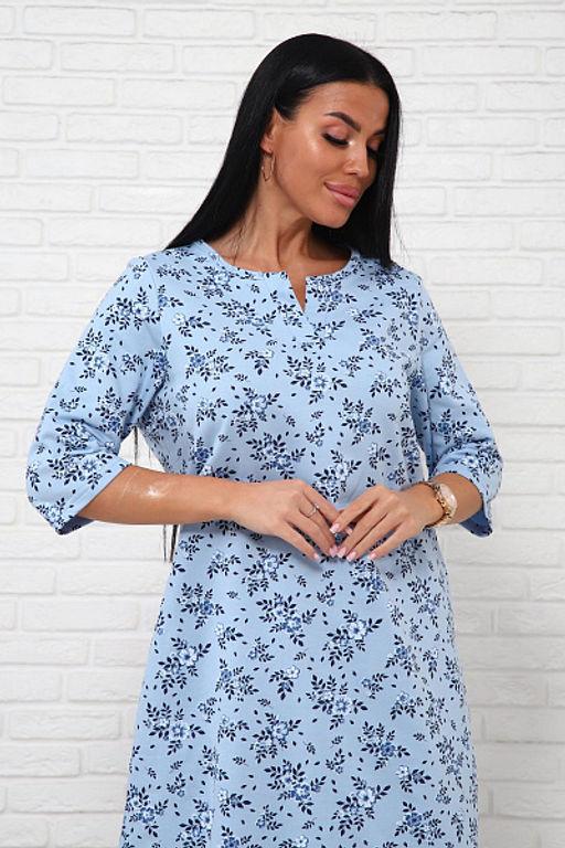 Сорочка теплая, футер с начесом (01035) - Плиона фото 58