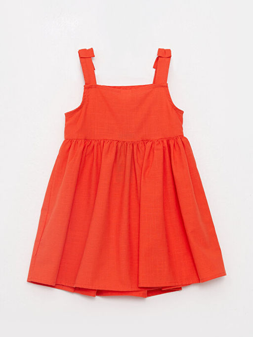 Kare Yaka Ask?l? Pamuklu K?z Bebek Elbise - Waikiki фото 2