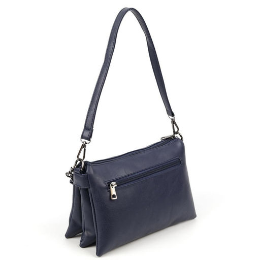 Женская сумка через плечо из эко кожи с пятью отделениями 23/83 Синий - Cidirro фото 3