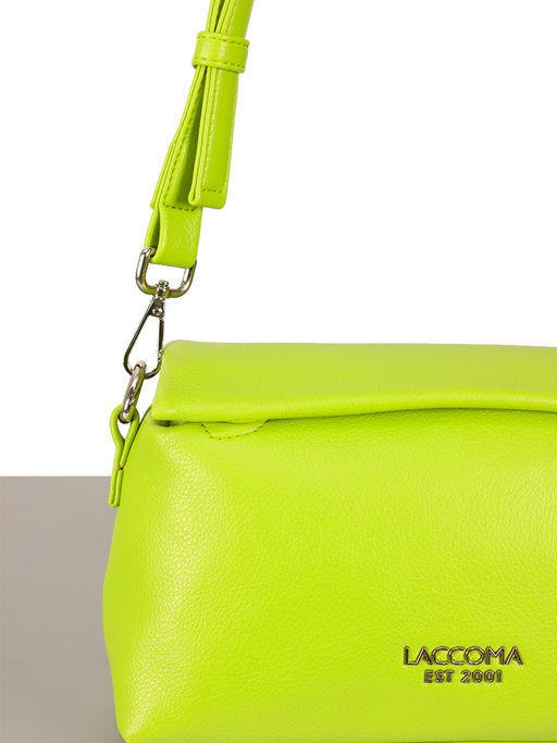 LACCOMA сумка Королина-Л815-лайм эко кожа хлопок фото 5