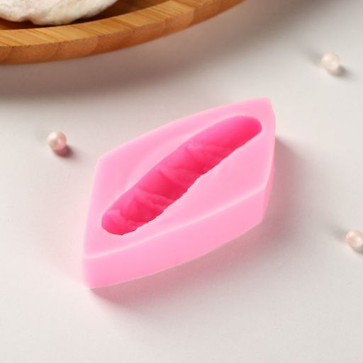 Молд для заливки «Багет», силикон, 7.5×3.5×1.5 см, розовый