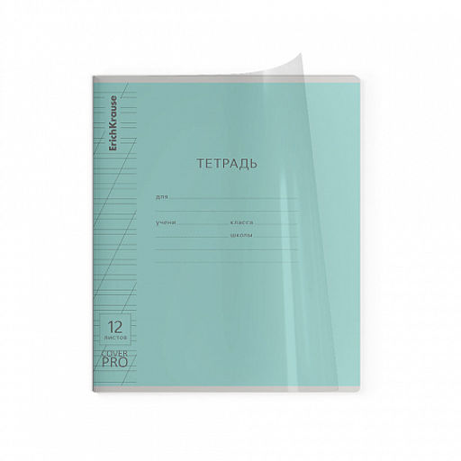 Цена за 10 шт. Тетрадь школьная ученическая с пластиковой обложкой на скобе ErichKrause Классика CoverPrо fizzy, А5+, 12 листов, клетка_MIX-PACK  фото 39