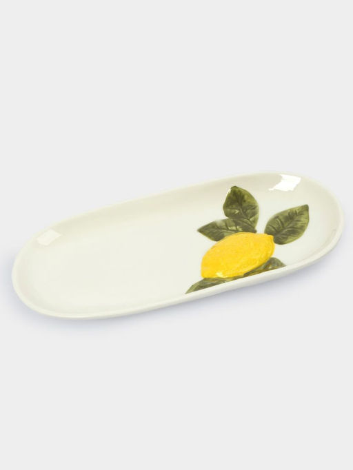 Блюдо, 32х16 см, фарфор P, овальное, молочное, Лимон, Limoncello - Anna lafarg фото 10