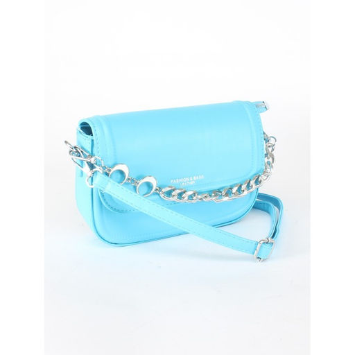 Сумка женская искусственная кожа Ch&K-9261-1, 1отд, плечевой ремень, голубой SALE 255065