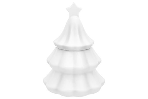 Банка д/хранения 350 мл 11*11*16 см "Новогодняя елка" с крышкой с сил.уплотнит.