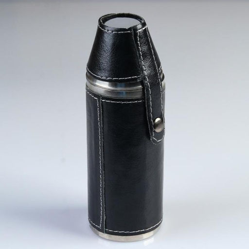 Фляжка для алкоголя Герб России, нержавеющая сталь, 240 мл, 2 стопки по 30 мл