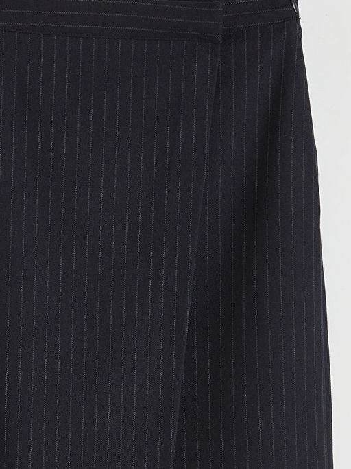 Beli Fermuarl? ?izgili Etek