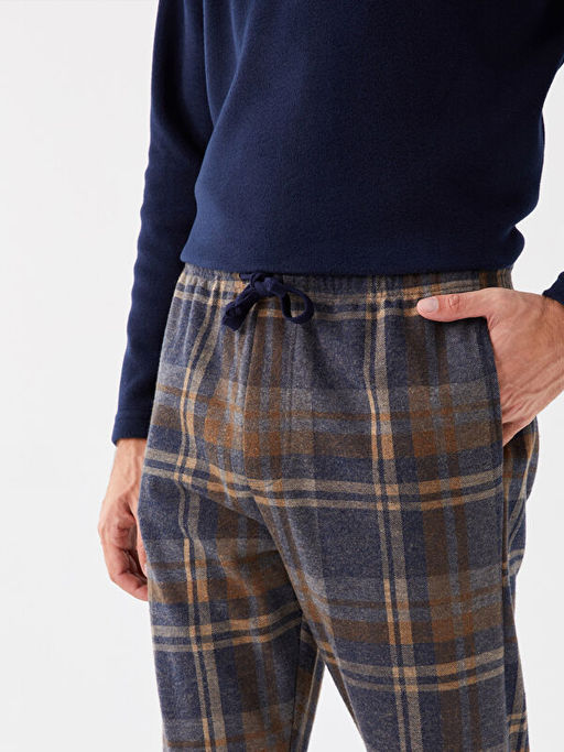 Standart Kal?p Ekose Erkek Pijama Alt