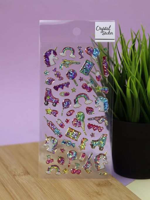 Наклейки объемные "Shiny unicorn" (20,5*9 см)