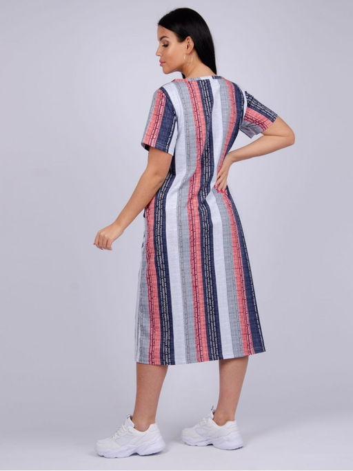 Платье "Линда" красное, трикотаж