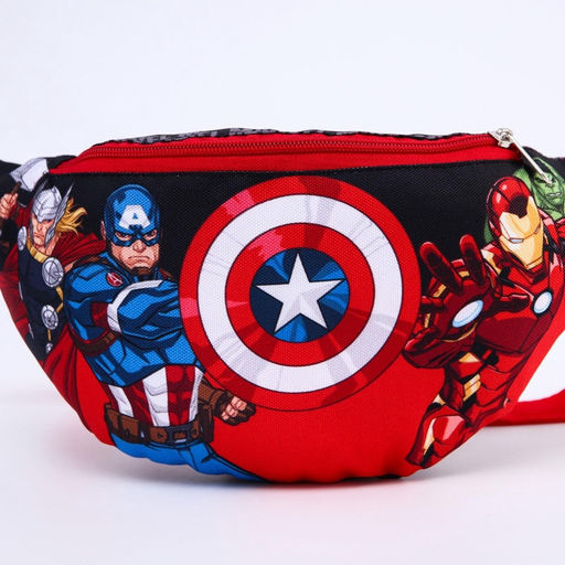 Сумка поясная детская для мальчика, 25×6×13 см, Мстители