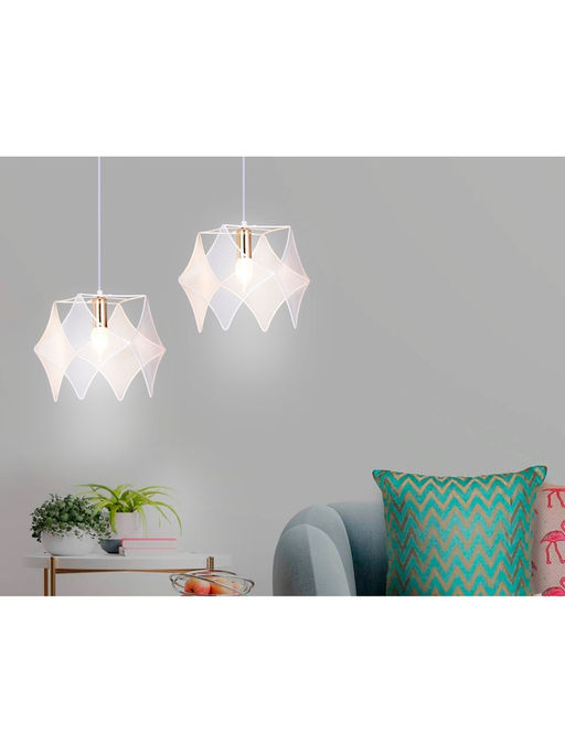 Светильник подвесной TR8420, 1хE14, 40Вт, d28.5 h100 см, белый