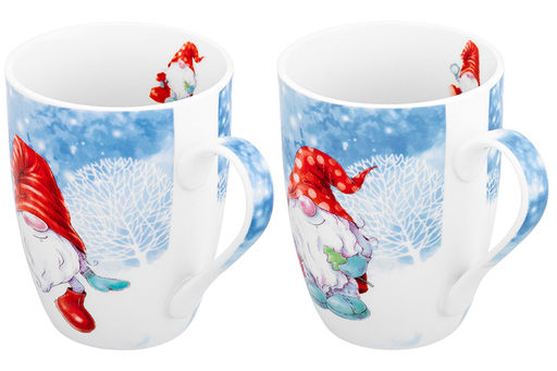 Набор 2 кружек 340 мл 11,5*8*10,5 см "Гномики" NEW BONE CHINA