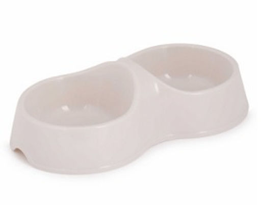 Миска для домашних животных 0,2 л двойная , рат. А(М8271), (М8272), М8620