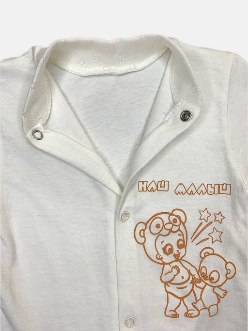 Комбинезон супрем белого цвета, унисекс, арт.A-KB152-SU, рукав длинный - Мамин малыш фото 3