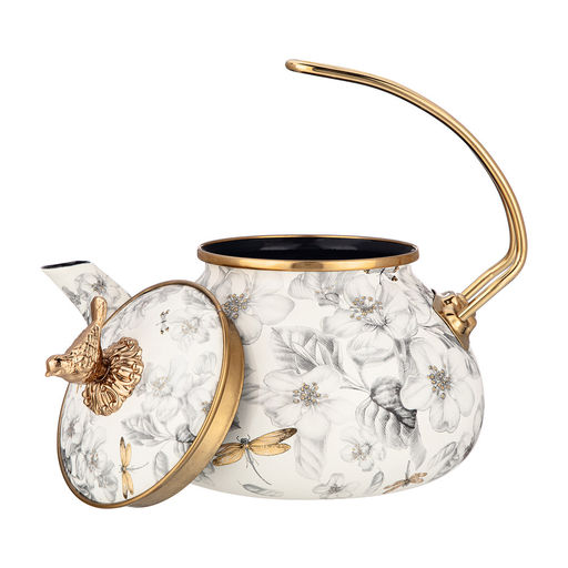 ЧАЙНИК ЭМАЛИРОВАННЫЙ LEFARD, СЕРИЯ ЯБЛОНЕВЫЙ САД, 2,2Л ПОДХОДИТ ДЛЯ ИНДУКЦИОН.ПЛИТ  фото 2