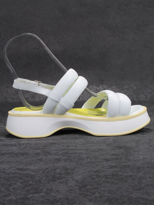 08-PEL266-2 WHITE Босоножки женские (натуральная кожа)