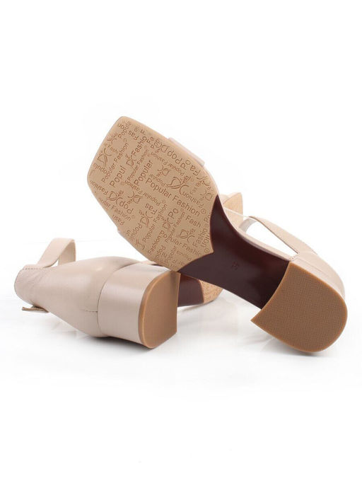 08-BE47F-66E BEIGE Босоножки женские (натуральная кожа)