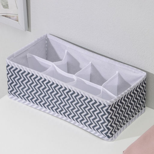 Органайзер для хранения белья Симетро, 8 ячеек, 291410 см, серый - Simaland фото 8