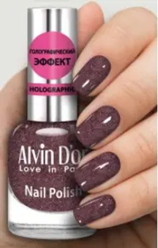 Alvin Dor (ADN-07) Лак д/ногтей Голографич. тон 730 (15мл). 12