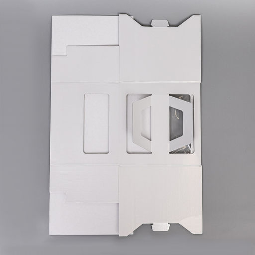 Коробка под торт 2 окна, с ручками, жемчуг, глянцевая, 24 х 24 х 20 см - UPAK LAND фото 8