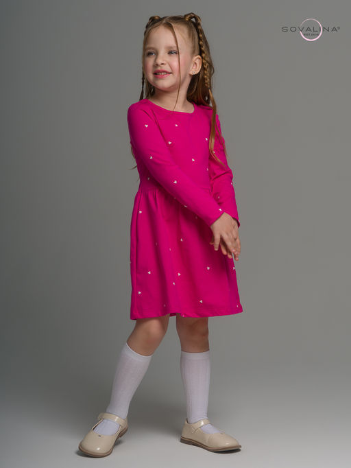 Платье Эля сердечки барби - Sovalina фото 16