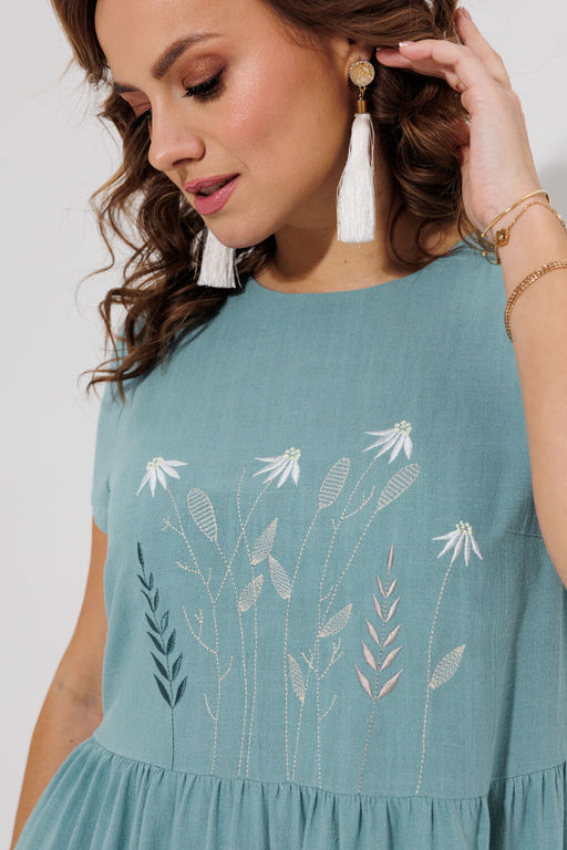 Платье Galean Style 965 голубой